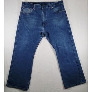 Levi's 517 Mens Jeans 40 x 29 Boot Cut Blue Denim High Rise Red Tab Pants Casual